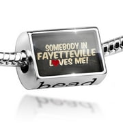 Bead Somebody in Fayetteville Loves me, North Carolina Charm Fits All European Bracelets
