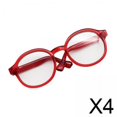 thumbnail image 1 of 4xMini Gafas Para Muñecas Pequeñas Para Muñecas De 17 Cm Muñecas De Niño Regalos Para Niños Rojo, 1 of 8