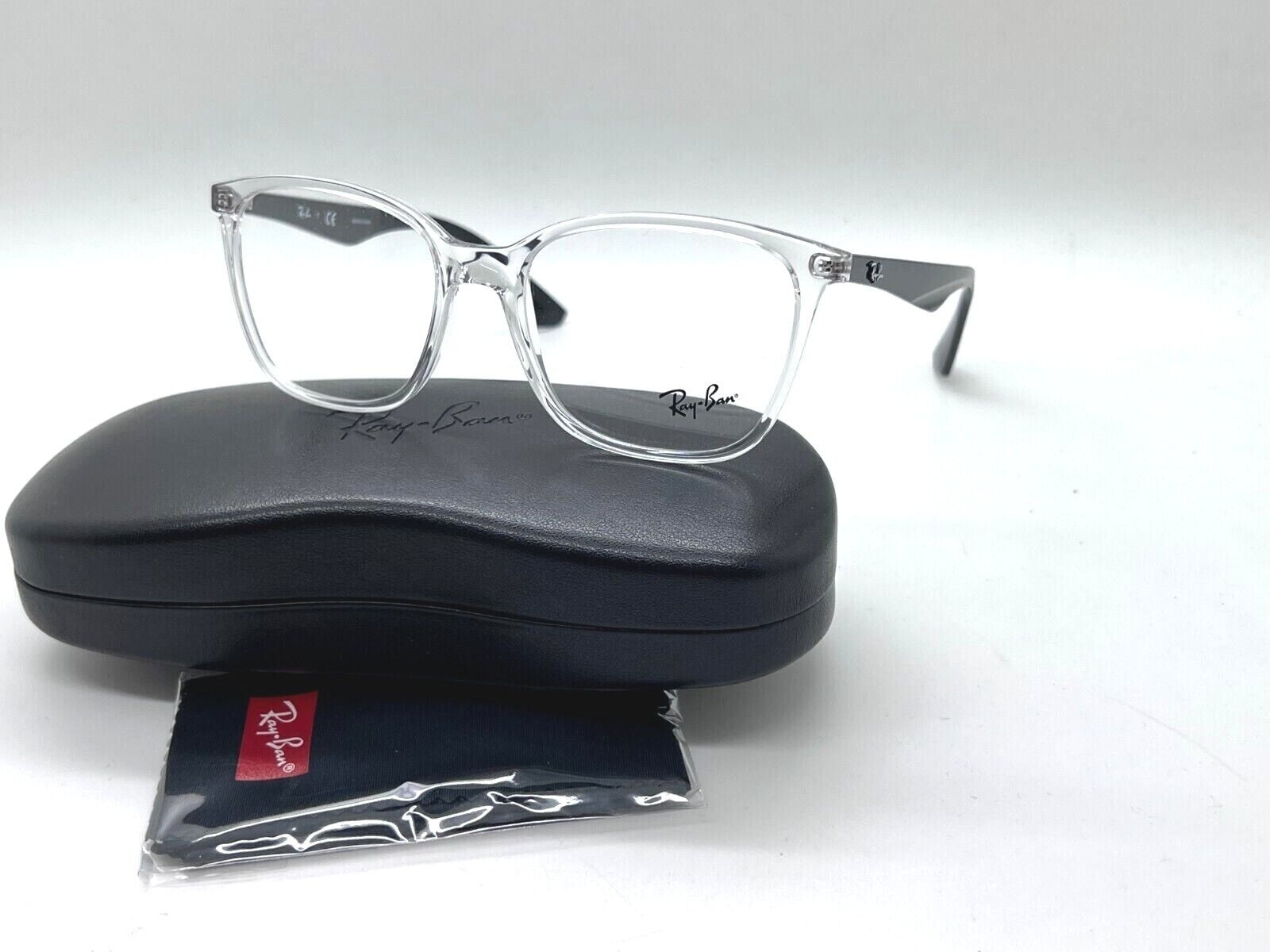 NEW Ray-Ban OPTICAL RB 7066 5943 TRANSPARENT CLEAR EYEGLASSES FRAME  54-17-145MM UNISEX 