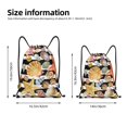 thumbnail image 2 of Fotbe Sea Shell Bolsa Mochila con Cordón Estampada, Bolsa de Gimnasio Deportiva, Bolsa Cinch, Bolsa con Cordón para Hombres y Mujeres-Medium, 2 of 6