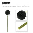 thumbnail image 4 of Uxcell Artificial Flower Heads Silk Chrysanthemum Ball Hydrangea Black Faux Flowers 10Pcs, 4 of 6