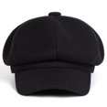 thumbnail image 5 of Women's Cotton Cabbie Hat Warm Adjustable Octagonal Cap for Winter Outdoor Casual Daily Wear Soft Headwear, 5 of 8