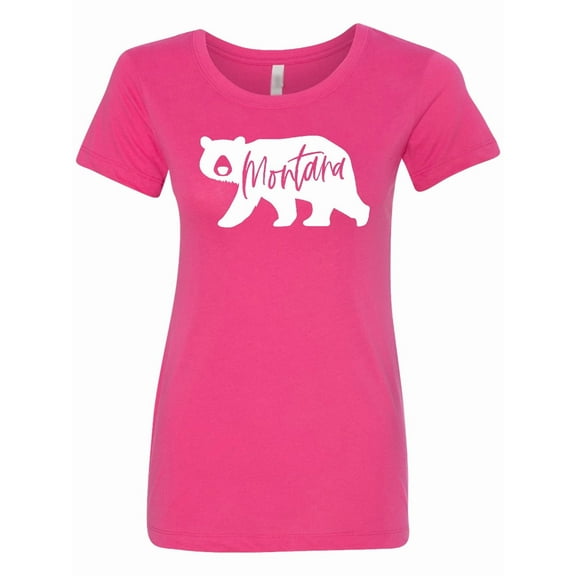 Inktastic Montana White Bear Silhouette Women's T-Shirt