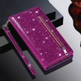 thumbnail image 2 of Case for FOXDOCK Samsung Galaxy A13 5G/4G Glitter Zipper Wallet Case with Short Hand Strap, 2 of 4