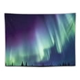 thumbnail image 5 of GOSMITH  Aurora Borealis Tapestry, Exquisite Atmosphere Solar Starry Sky Calming Night Image, Wide Wall Hanging for Bedroom Living Room Dorm, 40x30, Dark Blue Mint Green, 5 of 7
