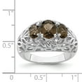 thumbnail image 2 of Primal Silver Sterling Silver Rhodium-plated Smoky Quartz Ring, 2 of 4