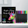 thumbnail image 1 of BAOPAI 12-Color Vibrant Marker Pens Set for Art Projects New Year Card Making and DIY Crafts Durable with Snug Caps to Prevent Drying, 1 of 8