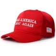 thumbnail image 1 of Make America Great Again, gorra de béisbol con ajuste de Donald Trump GOP, Patriots, sombrero de Presidente, 1 of 5