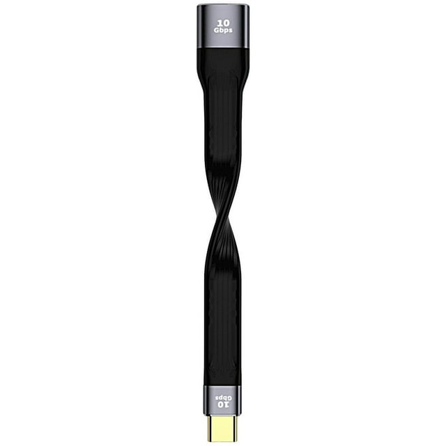 Data Cable Short Fast Charging 10Gbps USB Male/Female to Type-C USB3.1 PD QC Charger Data Wire for Mobile Phone