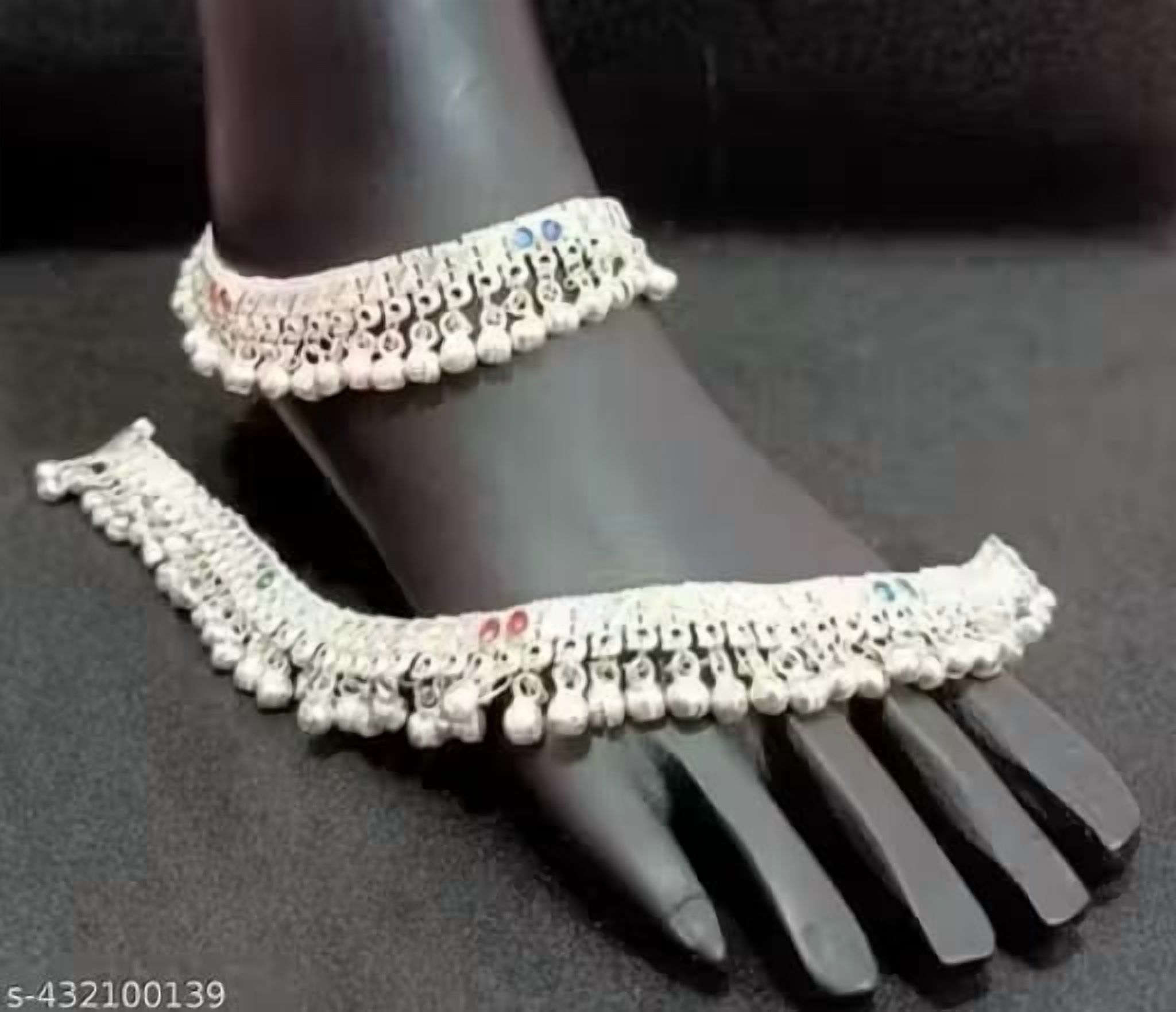 Traditional Silver-Plated Payal for Women Anklet Pajeb for Wedding, Festive & Daily Wear
