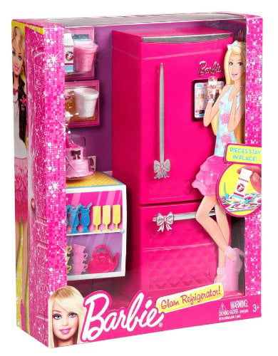 Barbie Glam Refrigerator pretend food for the fridge NEW 
