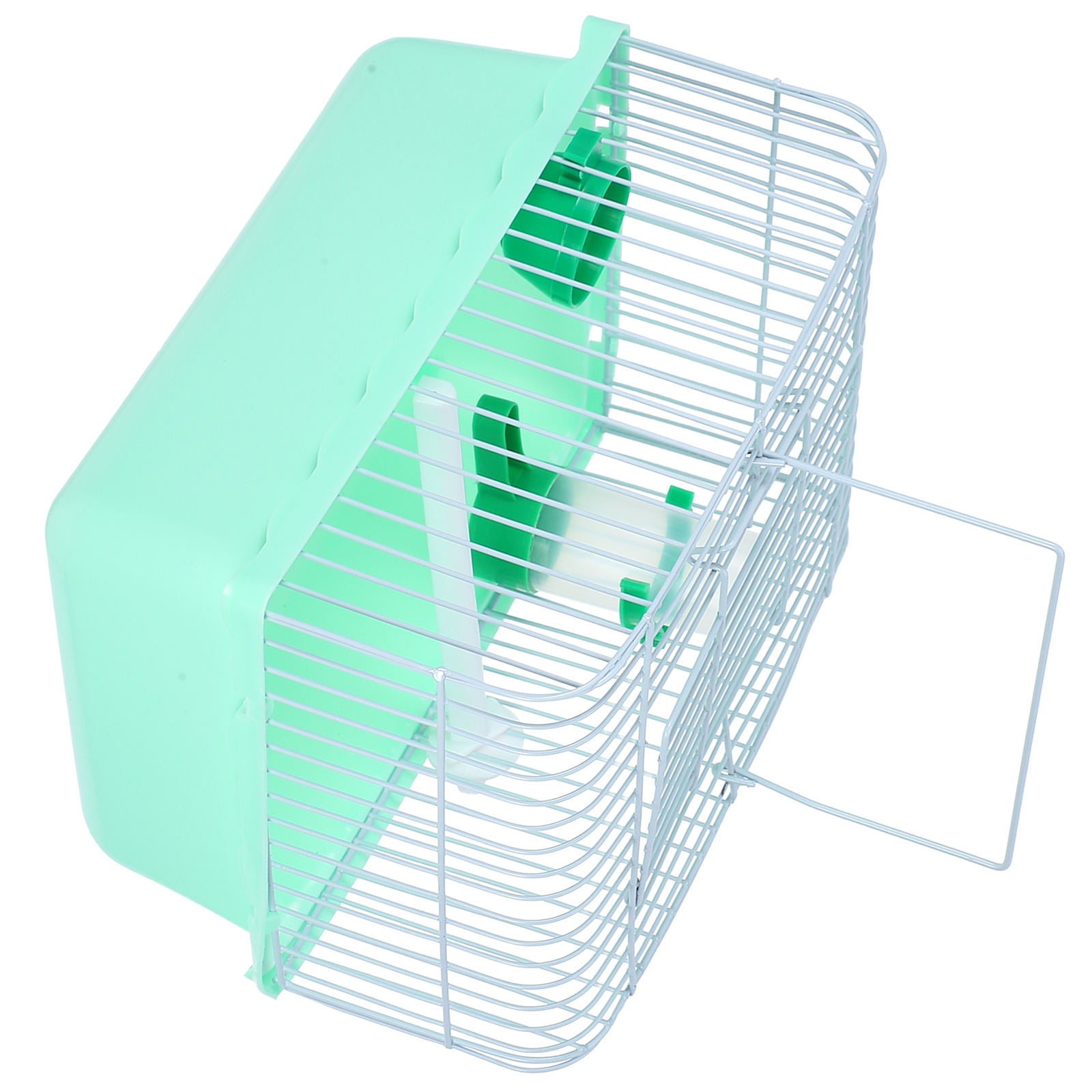 BESTYASH Light Green Bird Travel Carrier Cage for Parrots Lovebirds with Portable Design and Durable Materials