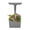 Grey, variant on Modern Square Cast Aluminum 35-in Bird Bath and Planter Vase Combo