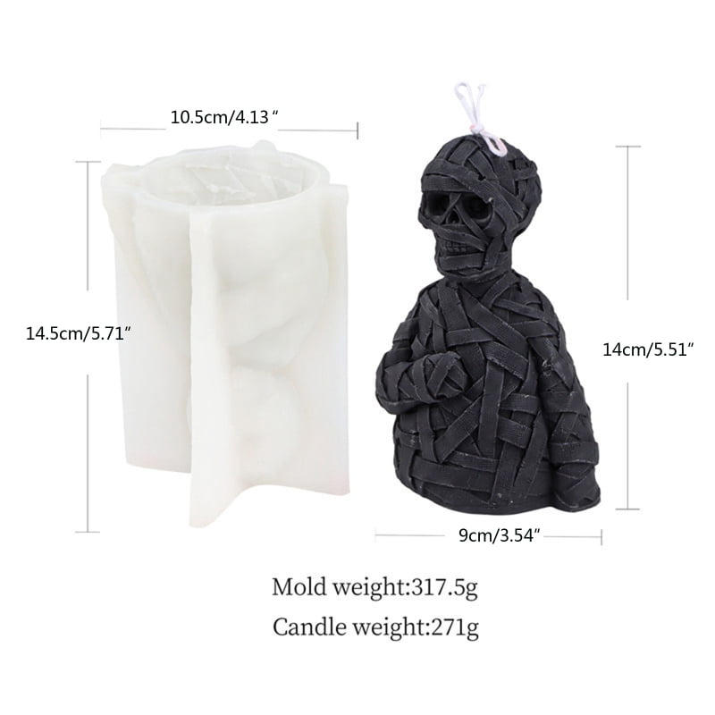 3D Bandage for Head Silicone Mold Candle Plaster Handmade Mould