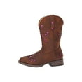 thumbnail image 2 of Girls' Lola Metallic Underlay Western Boot Square Toe - 09-018-1903-2133 BR 1, 2 of 6