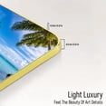 thumbnail image 3 of 12x8 in Framed Coast Wall Art Decor with Gold Frame and Decorative Beach Pictures Print for Mater Room, Modern Home Decor, Crystal Porcelain Painting Wall Decor, 3 of 8