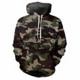 thumbnail image 2 of Sudadera con capucha con estampado 3D de camuflaje de jungla para hombre, sudadera urbana holgada e informal para deportes al aire libre, sudadera de manga larga para primavera y otoño, 2 of 5