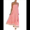 thumbnail image 2 of Vestido de Verano para Mujer, Estilo Tubo, Estilo Y2K, con Estampado Floral, Sin Tirantes Ni Espalda Descubierta, Informal, para Playa y Vacaciones. Rayas Rosas M, 2 of 10