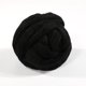 thumbnail image 1 of Xiao Hua Hilo de lana de 100 g, fibra de lana, suministros para fieltrar lana, lana pura, hilo grueso, hilado de lana para fieltrar con aguja, fieltrar húmedo, hilado manual, color negro, 1 of 4