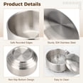 thumbnail image 4 of 4 Pcs Stainless Steel Bowls with Lids, 4.5 in Double-Walled Anti Scalding Rice Bowls Set, Reusable Space-Saving Stackable Soup Bowl for Hot and Cold Food, 4 of 6
