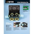 thumbnail image 2 of Tuf-Tite Boîte de Distribution de Drain à 6 Trous avec Couvercle et Joints, 2 of 3