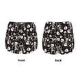 thumbnail image 3 of Rateoe Skeleton Printed 2 in 1 Women's Workout Shorts for Athletic Gym Running Shorts with Phone Pockets-Medium, 3 of 7
