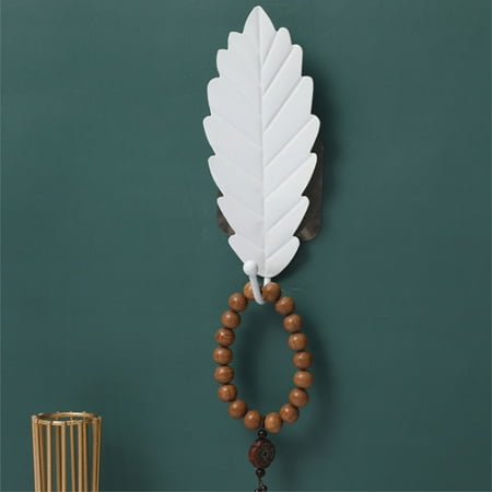 

TUOBARR Summer Savings Creative Metal Leaf Hook Cloakroom Entrance Key Rack Without Mark And Nail