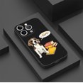 thumbnail image 3 of Actualice el aspecto de su teléfono con una funda plateada mate con diseño de dibujos animados único: compatible con iPhone 15 Pro Max 14 13 12 Pro 11., 3 of 4