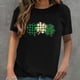 thumbnail image 1 of Puntoco Camiseta de manga corta con estampado de cobertura para mujer Puntoco Puntoco-6854, 1 of 5