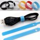 thumbnail image 4 of 100 bridas adhesivas para cables, organizador de cables de datos, cables de alimentación, gestión de cables autoadhesiva para el hogar (rojo, azul, amarillo, negro y blanco, 20 unidades por color), 4 of 7