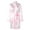 Pink, variant on Aunavey Women's Dollars Money Print Short Silky Robes Kimono Bridesmaid Bride Party Satin Robes Sleepwear
