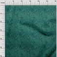 thumbnail image 3 of oneOone Viscose Jersey Teal Green Fabric Abstract Floral Craft Projects Decor Fabric Printed By The Yard 60 Inch Wide, 3 of 5