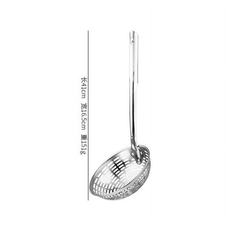 

Stainless Steel Kitchen Utensil Food Strainer Colander Spoon Skimmer Ladle with Long Handle