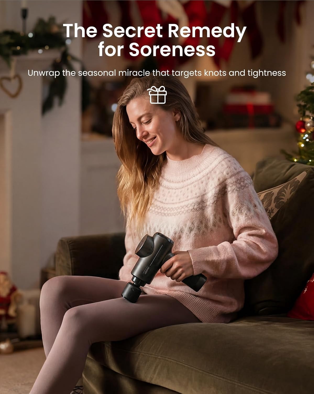 RENPHO Massage Gun with Heat and Cold, Gifts for Women Men Mom Dad, Portable Muscle Deep Tissue Handheld Massager for Back and Neck
