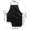 thumbnail image 2 of Sikiie Black Marble Texture Abstract Aprons for Kitchen Cooking Aprons, Chef Apron for Men Women Chef, 2 of 7