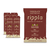Ripple Chocolate Non-Dairy Milk, Plant-Based, Shelf Stable, 8g Protein, 8 oz, Pack of 4 Vegan Drinks