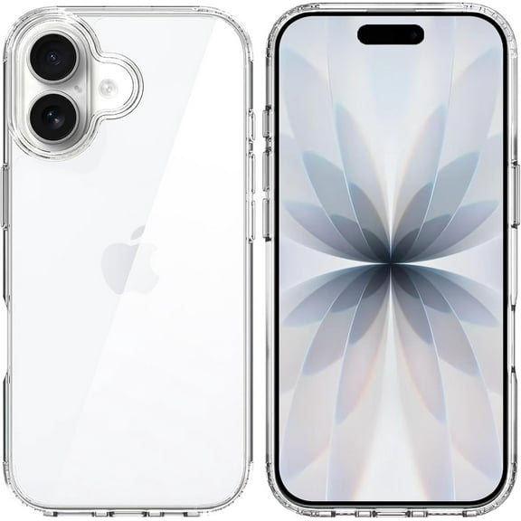 Phone Case Compatible with iPhone 17, Clear Case Anti-Yellowing Protective Bumper Hard Back Cover for 6.3 Inch