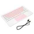 thumbnail image 4 of Wireless Keyboard Multi Touch Sensitive Operation Small Portable Rechargeable Keyboard for IOS TabletWhite Pink, 4 of 8