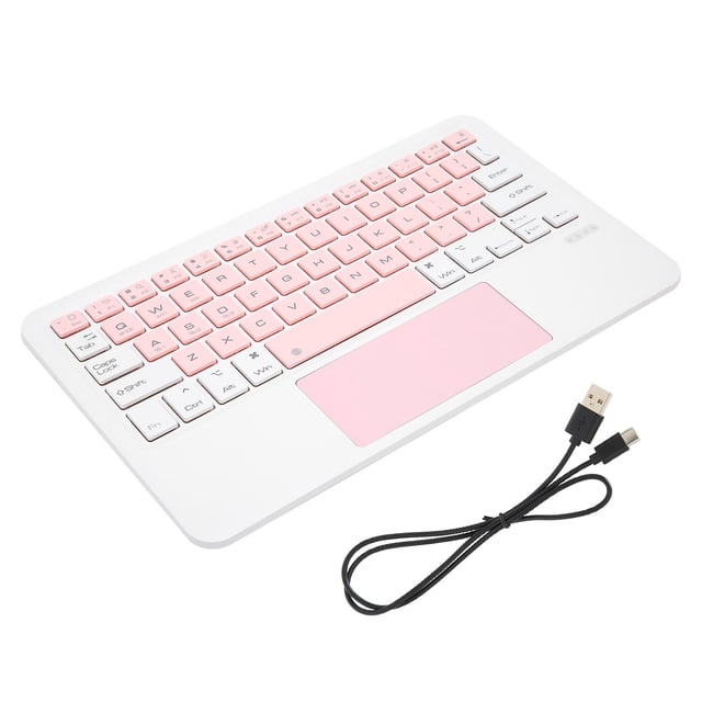 Clavier Rechargeable, Clavier Tablette IOS Petit Portable Multi-Touch Artisanat Exquis pour Tablette IOS pour Matepad 11 Noir, Blanc