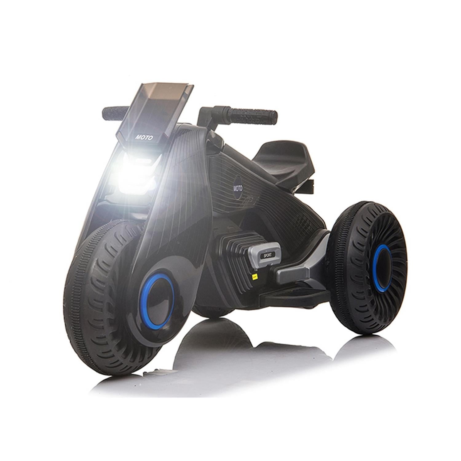 CIPACHO Kids Ride on Motorcycle, 6 V Battery Powered 3 Wheels Motorcycle Toy for Children Boys & Girls, Electric Ride on Motorcycle, Black