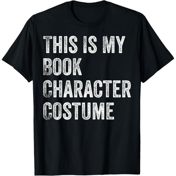 This Is My Book Character Costume T-Shirt men and women can wear, black, white, gifts