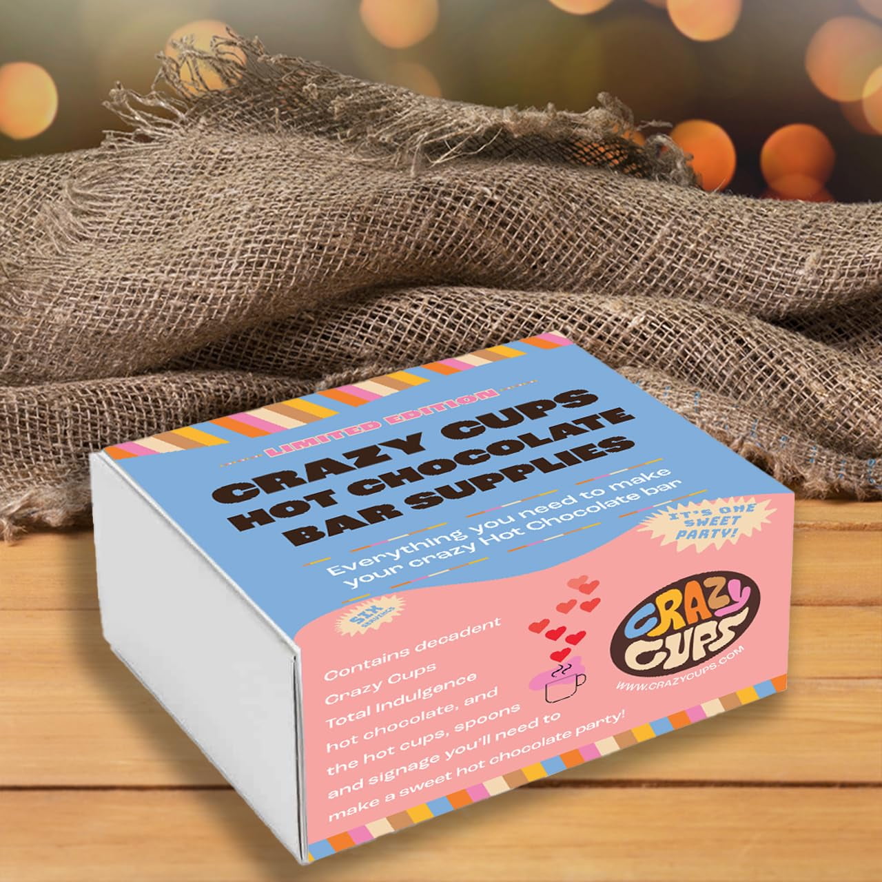 Crazy Cups Hot Cocoa Bar Supplies Kit, Limited Edition Hot Chocolate Bar Decor Set, Includes Hot Cocoa Bar Signs, Hot Cups With Sleeves, Hot Crazy Cups Hot Cocoa Bar Supplies Kit, Limited Edition Hot Chocolate Bar Decor Set, Includes Hot Cocoa Bar Signs, Hot Cups With Sleeves, Hot