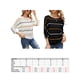 thumbnail image 2 of Camiseta mujer Irfora Suéteres de punto para mujer Suéteres de punto informales bohemios de manga 3/4 ahuecados a rayas Irfora Camiseta mujer, 2 of 5