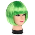 thumbnail image 6 of Multiple Color Full Wig Short Fashion Bob Wig Synthetic Hair Short Straight Hair RED, 6 of 8
