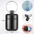 thumbnail image 4 of 【xj】4-pack Earplug Case with Keychain, Portable Keychain Holder for Pills, Waterproof Metal Case for Earplugs, 4 of 4