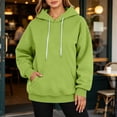 thumbnail image 5 of Women Hoodies Oversized Long Sleeve Sweatshirt Pullover with Pockets Pocket Hooded Top, 5 of 7