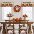 thumbnail image 5 of It's Fall Y'all Valances for Windows, 54 x 18in, Highland Cow Pumpkin Leaf Thanksgiving Linen Rod Pocket Kitchen Valance Curtain Light Filtering Window Treatments for Living Room Bedroom, 1 Panel, 5 of 7