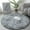 Light Gray, variant on Anti-Skid Round Rugs Bedroom Soft Shaggy White Carpet In The Living Room Bedside Rugs Pink Home Decor Hairy Baby Play Mat