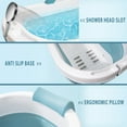 thumbnail image 2 of Portable Bathtub - 55" Foldable Collapsible Bathtub for Adult - Free Standing Sweat Steaming Bath, Hot Bath, Ice Bath, Soaking Tub with Lid & Neck Pillow (Blue), 2 of 6