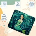 thumbnail image 3 of Mermaid Square 8.3x9.8 Inch Non-Slip Rubber Bottom Printed Mousepad Desk Mat Gaming Mousepad for Office and Gaming, 3 of 6